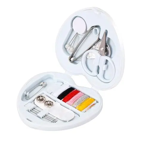 Produktbild: Nähset Mini Reise Nähset Nadel und Faden Set Premium Nähzubehör Sewing Kit Geeignet für Reisende, Erwachsene, Anfänger, Notfall, DIY und Zuhause (Blau)