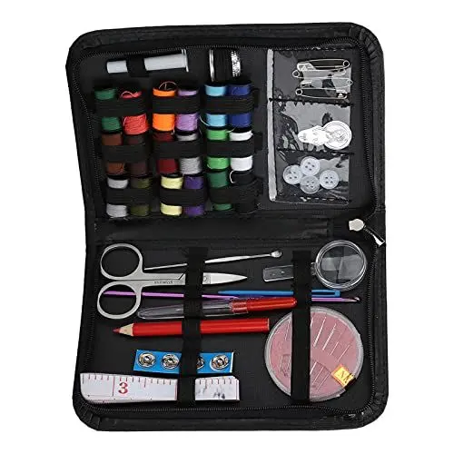 Produktbild: Nähset, Nadel, Ausbesserungsset, Haushalt, Nähen, Kleidung, Schneiden, Reisen, Zuhause, Sets, Nähzubehör, Nylon, Nylon, Polyester, Edelstahl, Handarbeitsset (Schwarz)