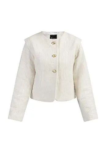Produktbild: NAEMI Damen Kurze Blazerjacke 29027482-NA01, Wollweiss, L