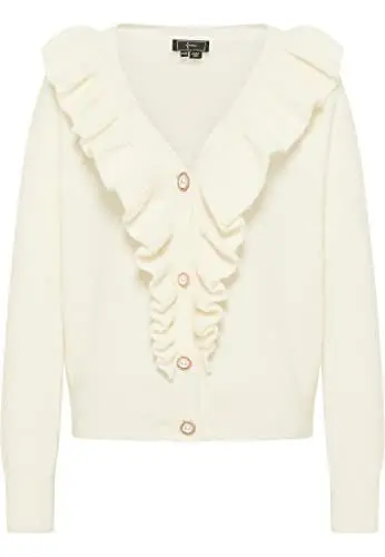 Produktbild: nelice Women's Strickjacke, Weiss, M-L