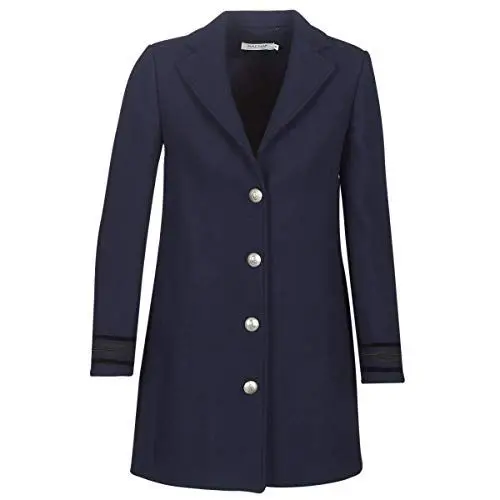 Produktbild: Naf Naf Damen Amia M1 Mantel, Blau (Bleu Marine 567), 34 (Herstellergröße: 36)