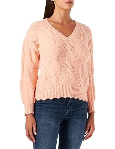 Produktbild: Naf Naf Damen Mamandia Pullover, Rosa Bubble, XL