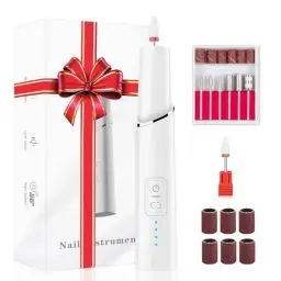 Produktbild: Nagelfräser, Professionell Elektrische Nagelfräser Maniküre Set, 15000U/Min Verstellbare Geschwindigkei Pediküre Maniküre Set für Gelnägel, Nagelhaut Acrylgel, Pediküre Maniküre Set für Anfänger Profi