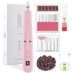 Produktbild: Nagelfräser für Gelnägel - 12 in 1 Elektrische Nagelfeile - Maniküre set elektrisch 20000 U/min, 5 Gear Electric Nail Drill, Fräser Nägel für Naturnägel, Acrylnägel, Gelnägel, Entfernen Hornhaut