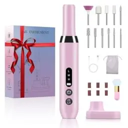 Produktbild: Nagelfräser professionell für Gelnägel Kabellos Akku, Elektrische Nagelfeile Fräser für Gelnägel, Maniküre Pediküre Set fußpflege elektrisch, 20000u/min 3 Geschwindigkeitsstufen einstellbar Nail Drill