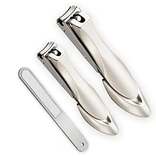 Produktbild: Nagelknipser, 2ER PACK Nagelknipser Set für Fingernagel & Zehennagel Profi Fußnagel Nagelknipser Nagelknipser Super scharf Nagelzange für Dicken