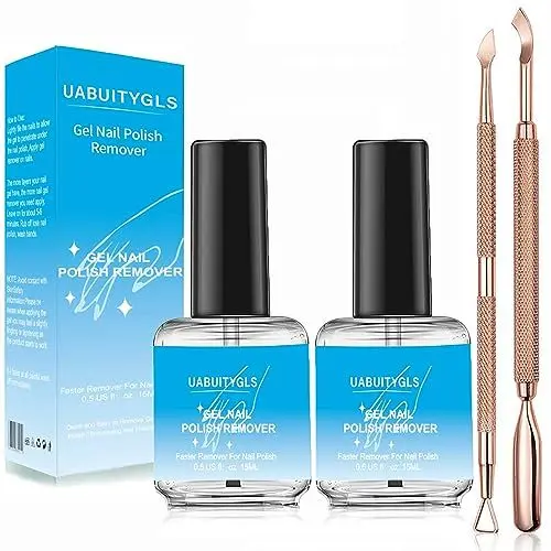 Produktbild: Nagellackentferner 2 Stück,Gelnägel Entferner Kit mit Nagelhautschieber Nagellack Schaber, Ieicht zu Entfernen Nagellack in 3-5 Minuten, Keine Notwendigkeit für Folie,Remove Acrylic Powder gel