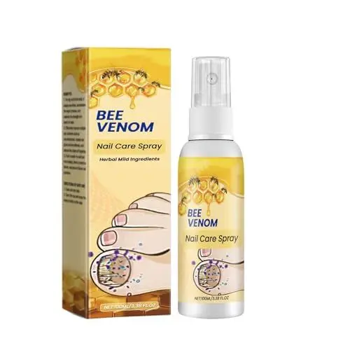 Produktbild: Nagel-Spray, Bienengift Spray Gegen-Nagel, Bee Venom Bienengift, Nagelpflege-Spray, Fußpflege-Spray, Fußspray, Bee Smooth Spray für Fußnägel, Nagelpflegeprodukte, Nagel Reparatur, (1 Stück)