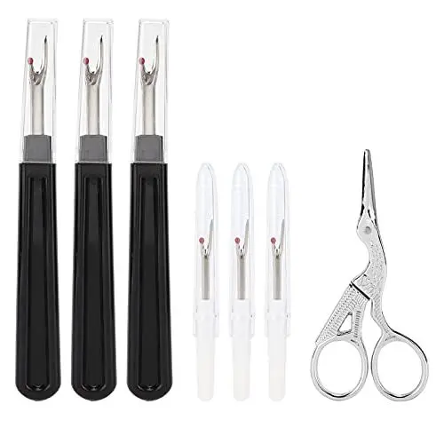 Produktbild: Nahttrenner Kit, Nahttrenner Aus Edelstahl mit Kunststoffgriff, Kreuzstichwerkzeuge Nähzubehör, für Nähen, Sticken, Quilten