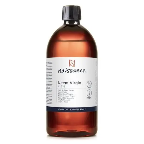 Produktbild: Naissance Neemöl (Nr. 235) - 870ml - Niemöl für Hautpflege, Gesicht, Kosmetik, Neem Öl für Pflanzen