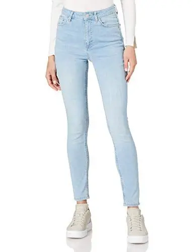 Produktbild: NA-KD Damen Skinny High Waist Jeans, hellblau, 32 EU