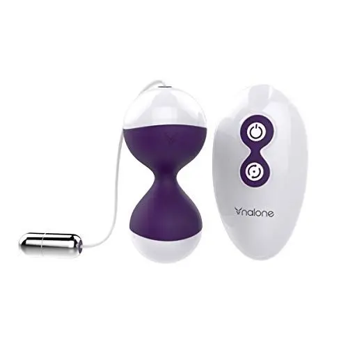 Produktbild: Nalone Miu Miu Liebeskugeln Vibro-Ei zum Beckenbodentraining Vibrations Eier mit Fernbedienung und 7 Vibrationsmodi, Lila