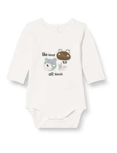 Produktbild: NAME IT Baby-Jungen NBMLOGGIE LS Box Body, White Alyssum, 50