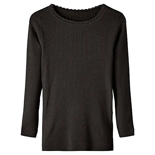 Produktbild: NAME IT Baby-Mädchen NMFKAB LS TOP NOOS Langarmshirt, Black, 116