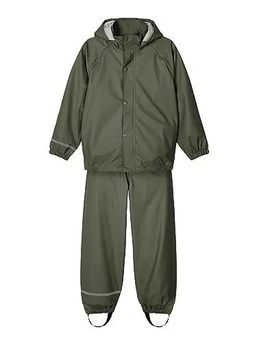 Produktbild: NAME IT Baby Jungen Nkndry Rain Noos Regen Set, Thyme, 146 EU
