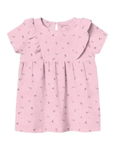 Produktbild: NAME IT Baby - Mädchen Nbfjolia Dress Sommerkleid, Rosa, 50 EU