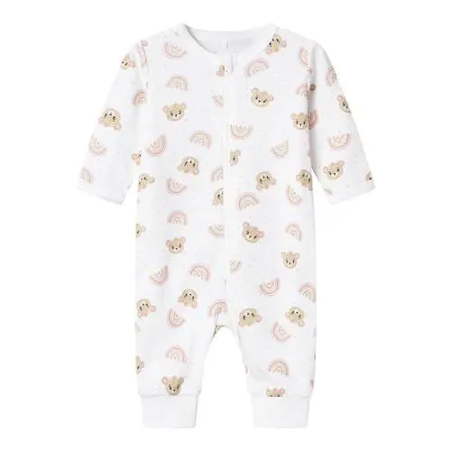 Produktbild: NAME IT Baby - Mädchen Nbfnightsuit Zip Orchid Pink Teddy Noos, Bright White, 80