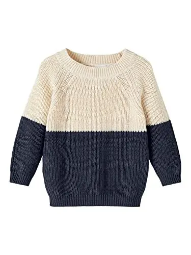 Produktbild: NAME IT Boy's NMMBEBILLY LS Knit Strickpullover, Dark Sapphire, 92