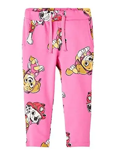 Produktbild: NAME IT Girl's NMFOSBA PAWPATROL SWE Pants VDE Hose, Sangria Sunset, 92