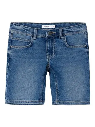 Produktbild: NAME IT Jungen NKMRYAN REG DNM L Shorts 1090-IO NOOS Jeansshorts, Dark Blue Denim, 158 cm