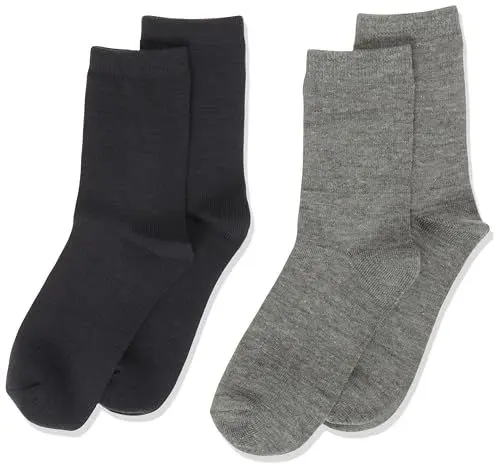 Produktbild: NAME IT Jungen NKMWAK Wool 2 Pack XXIII Socken, Grey Melange, 110W / 116L