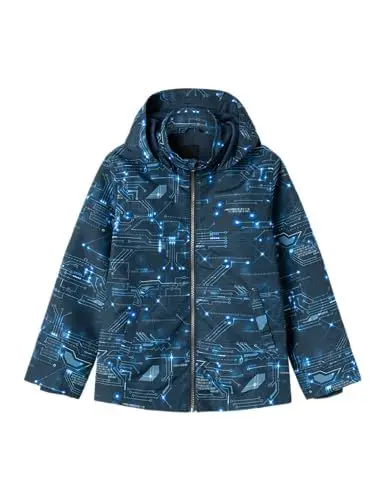 Produktbild: NAME IT Jungen Nkmmax Jacket Cyber Allwetterjacke, Big Dipper, 128