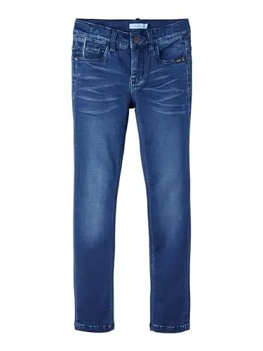 Produktbild: NAME IT Jungen Nkmtheo Xslim Jeans 1507-cl Noos Hose, Dark Blue Denim, 134 EU
