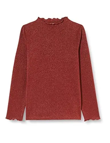 Produktbild: NAME IT KIDS Mädchen NKFRIKORT LS Slim TOP NOOS T-Shirt, Spiced Apple, 110