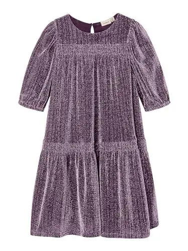 Produktbild: NAME IT Mädchen Festkleid NKFRISILK Dress R, Größe:134, Farbe:Lavender Mist