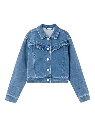 Produktbild: NAME IT Mädchen NKFEMMA SWE DNM Jacket 4103-TH NOOS Jeansjacke, Medium Blue Denim, 152