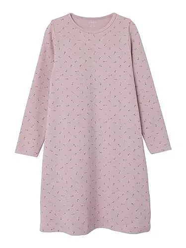 Produktbild: NAME IT Mädchen NKFNIGHTGOWN LS Dawn PINK FLORAL NOOS Nachthemd, 86/92