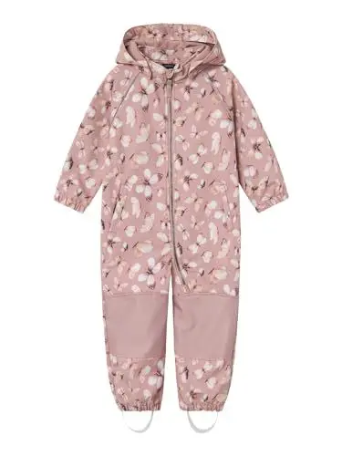 Produktbild: NAME IT Mädchen NMFALFA08 Softshell Suit AOP FO NOOS Regenanzug, Deauville Mauve, 104