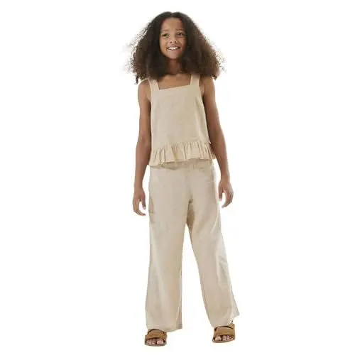 Produktbild: NAME IT Mädchen Nkffalinnen Wide Pant Noos, Humus, 164