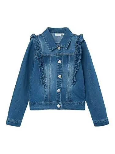 Produktbild: NAME IT Mädchen Nkffrill Dnm Jacket 2211-sr Noos, Medium Blue Denim, 92