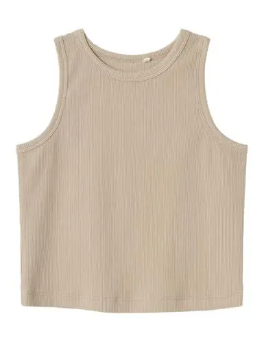 Produktbild: NAME IT Mädchen Nkfnakal Sl Crop Noos Tanktop, Pure Cashmere, 146-152 EU