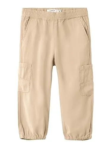 Produktbild: NAME IT Mädchen Nmfbella Round Twill Pant 9347-bu Noos, Safari, 110