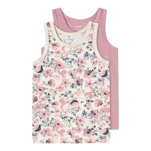 Produktbild: NAME IT Mädchen Nmftank Top 2p Nostalgia Flower Noos, Nostalgia Rose, 86