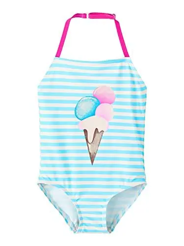 Produktbild: NAME IT Mädchen Nmfzecille Swimsuit Noos, Crystal Seas, 86-92