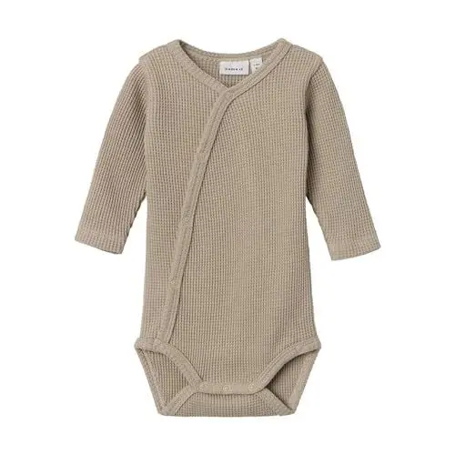 Produktbild: NAME IT Unisex Baby Nbnwaffe Ls Wrap Body Noos, Pure Cashmere, 50
