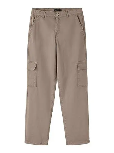 Produktbild: NAME IT Unisex NLNTALSE TWI Straight Cargo Pant NOOS Cargohose, Mocha Meringue, 152