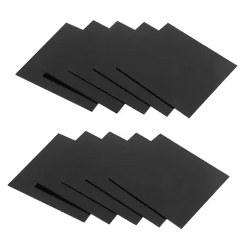 Produktbild: NAMOARLY Acrylplatten 10 Stück 2 Mm Schwarzes Acrylplattenmaterial Bastelplatten