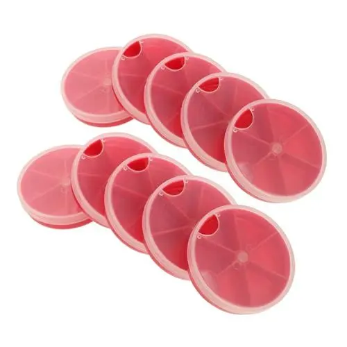 Produktbild: NAMOARLY Angelutensilien-Box 10-teiliges Set Köderbox Angelzubehör-Organizer Angler-angelzubehör-tablett Kompakte Aufbewahrungsbox Snack-angelzubehör-Box Rot