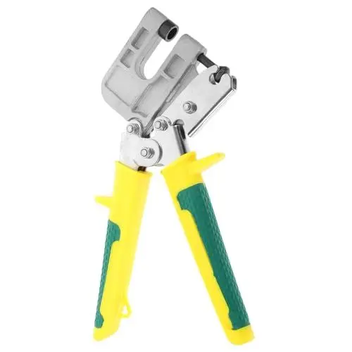 Produktbild: NAMOARLY 1Stk Kielzange Flachzange Crimpwerkzeug Deckenstanzwerkzeug Stanzzange Nietklemme für Deckenkiel klemmzange grimpzange Kielklemmenzange aus Metall Lochzange Kohlenstoffstahl Yellow