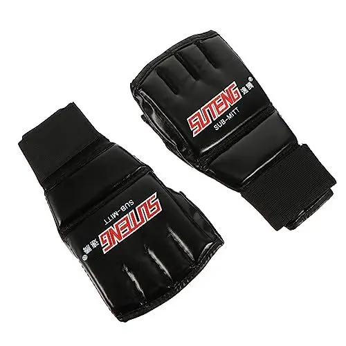 Produktbild: NAMOARLY 1 Paar Boxhandschuhe schwere Taschenhandschuhe gewinnende Handschuhe Damen Handschuhe Turnhandschuhe für Männer Sparring-Handschuhe Boxzubehör Sport Boxbedarf Fitness PU-Leder rot