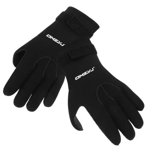 Produktbild: NAMOARLY 1 Paar rutschfeste Tauchhandschuhe Aus Neopren Warm Kratzfest Und Wasserdicht Ideal Für Tauchen Und Schnorcheln Schwarz Größe XL Für Optimalen Schutz Und Komfort Unter
