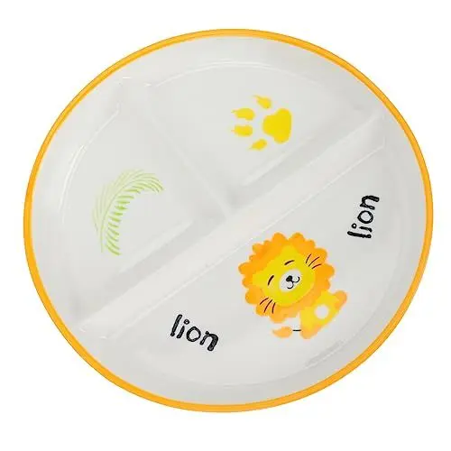 Produktbild: NAMOARLY 1stk Frühstücksteller Für Eine Person Unterteilte Platten Aus Keramik Teller Zum Servieren Von Speisen Kreative Servierplatte Geteilter Salatteller Keramikplatte Fettabbau Kind