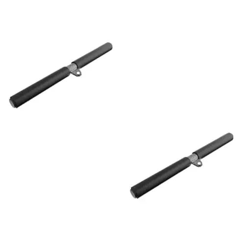 Produktbild: NAMOARLY 2St kurzer Bizeps-Klimmzug Spannhebel umlaufende gerade Stange Übung Riemenscheibe Klimmzugstange Biceps Trainer bizepstrainer Trizeps-Gymnastikstange Bizeps-Zugstange Stahl