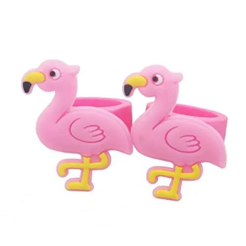Produktbild: NAMOARLY 6St Silikonringe Kinder Schmuck Ringe Flamingo-Kinderring Silikon Kinder Ringe Kinder Finger Ringe bunte Ringe Mädchen Ringe Europäisch und amerikanisch kleines Geschenk
