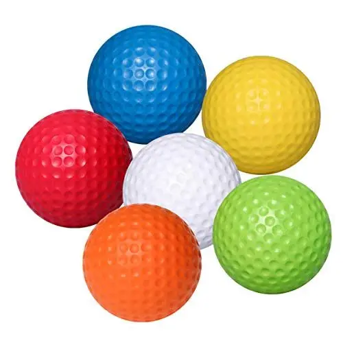 Produktbild: NAMOARLY 6er-Pack Farbige Golf-übungstrainingsgeräte Sicher Für Das Spielen Im Innenbereich Robustes Pu Leicht Zu Tragen
