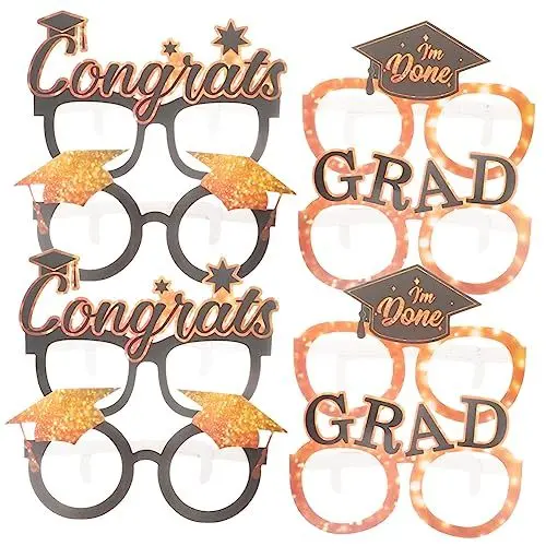 Produktbild: NAMOARLY 8St Abschlussbrillengestell kinder ferngläser kinderferngläser Kinderbrille Requisiten für die Abschlussfeier Geschenke Ornament Party-Foto-Requisiten lustige abschlussrequisiten